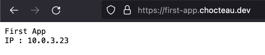 First App est disponible