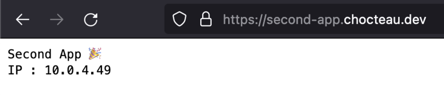 Second App a bien été mis à jour